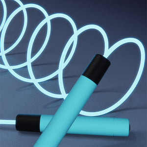 Glowing Skipping Rope, Fitness Jump Rope for Men and Women, Jump Rope with LED Light Up, Suitable for Indoor and Outdoor Sports and Family Exercises