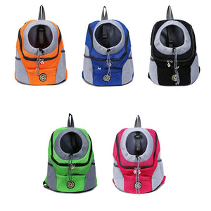 Pet Dog Carrier Bag Carrier For Dogs Backpack Out Double Shoulder Portable Travel Backpack Outdoor Pet Dog Carrier Bag Mesh