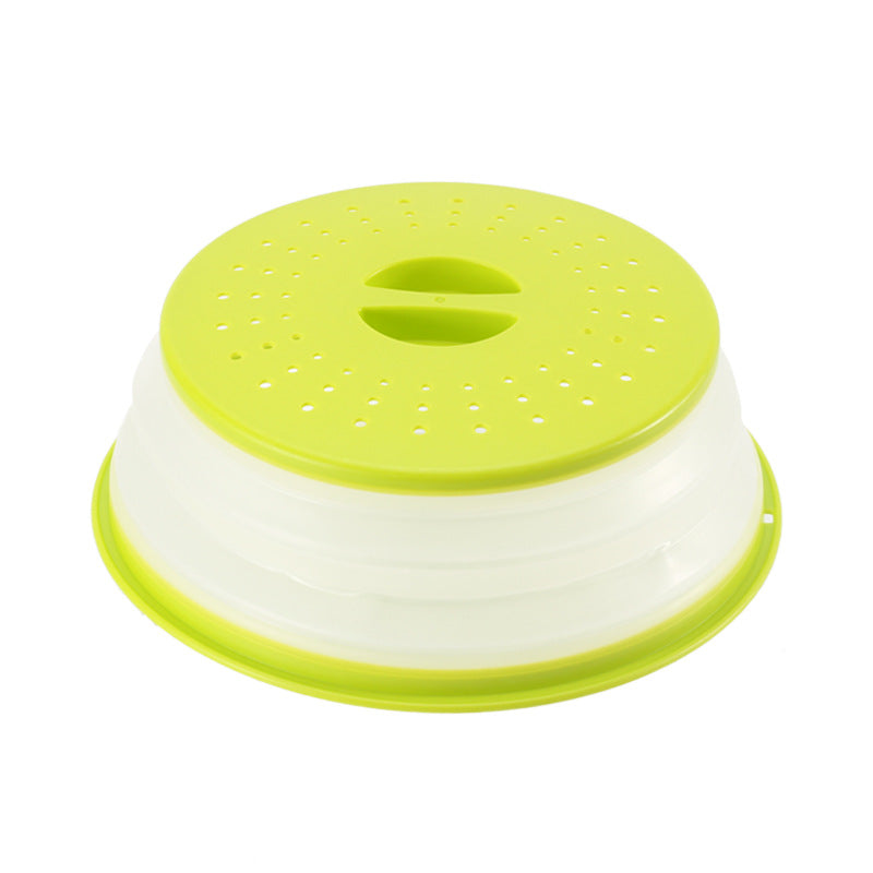 Collapsible Microwave Ovens Cover Food Storage Fresh-keeping Cover Fruit Vegetables Colander Strainer Lid Drain Basket