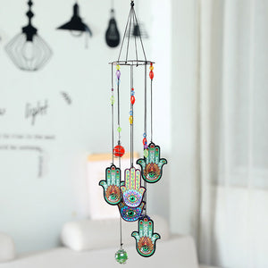 Creative Printed Iron Sheet Metal Feng Shui Wind Chime Pendant