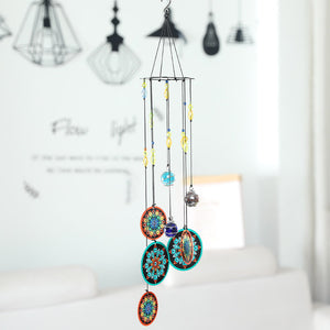 Creative Printed Iron Sheet Metal Feng Shui Wind Chime Pendant