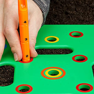 Square Seeding Sowing Template Kids Toys Seed Spacer Tool Coded Spacing Garden Seed Vegetables Seedling Spacer Tool