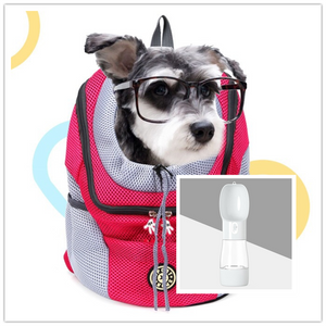 Pet Dog Carrier Bag Carrier For Dogs Backpack Out Double Shoulder Portable Travel Backpack Outdoor Pet Dog Carrier Bag Mesh