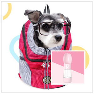 Pet Dog Carrier Bag Carrier For Dogs Backpack Out Double Shoulder Portable Travel Backpack Outdoor Pet Dog Carrier Bag Mesh