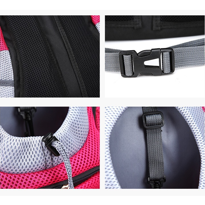 Pet Dog Carrier Bag Carrier For Dogs Backpack Out Double Shoulder Portable Travel Backpack Outdoor Pet Dog Carrier Bag Mesh