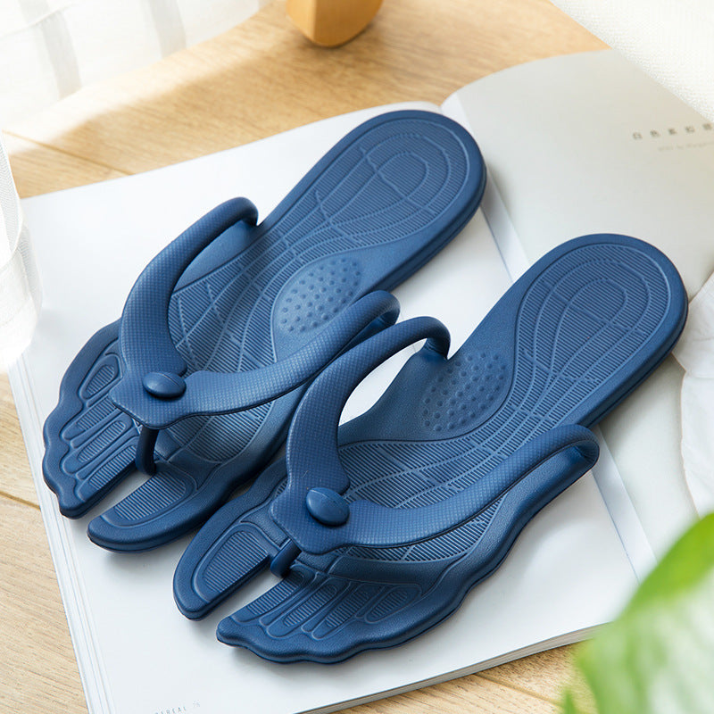 Folding beach slippers