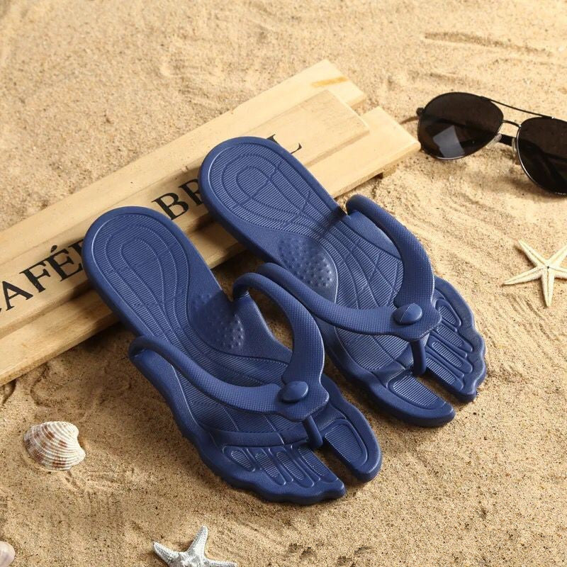 Folding beach slippers