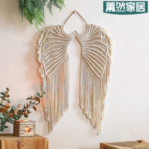 New Angel Wings Woven Tapestry Cotton Hand-woven Pendant INS Homestay Wall Hanging Children's Decoration GT142