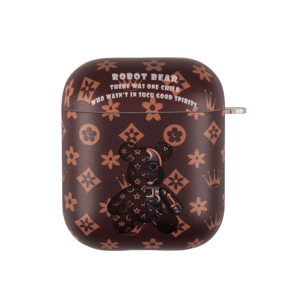 Cartoon Bear Suitable For Airpods1/2 Protective Sleeve Tide Brand MID Apple 3 Bluetooth TPU Headset Pro Protective Shell