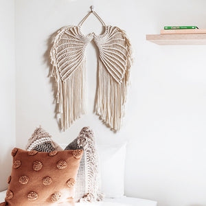 New Angel Wings Woven Tapestry Cotton Hand-woven Pendant INS Homestay Wall Hanging Children's Decoration GT142