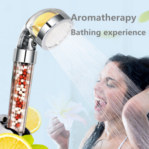 Bathroom Aroma Shower Head Vitamin C Lemon Scent Anion Shower Head High Pressure Saving Water Fragrance Filtration Bath Shower